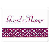 Cartes de table Celtic Weave Hearts in Wine (Dos)