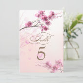 Cartes de table Cherry Blossom/Sakura Mariage (Debout devant)