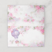 Cartes de table de Baby shower de ballon à air cha (Extérieur déplié)