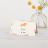 Cartes de table de garniture de bar Mimosa tranche (Devant)