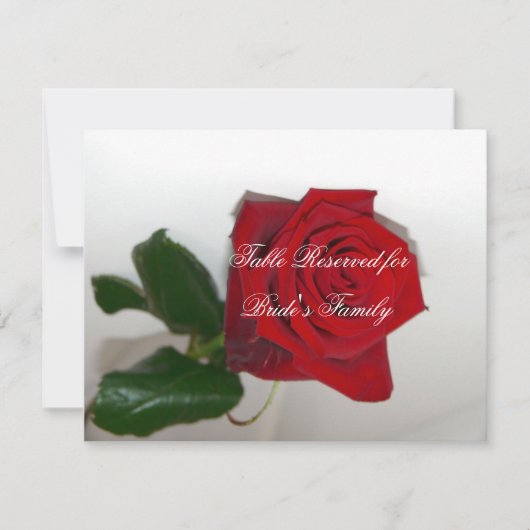 Cartes de table de mariage (Devant)