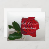 Cartes de table de mariage (Devant / Derrière)