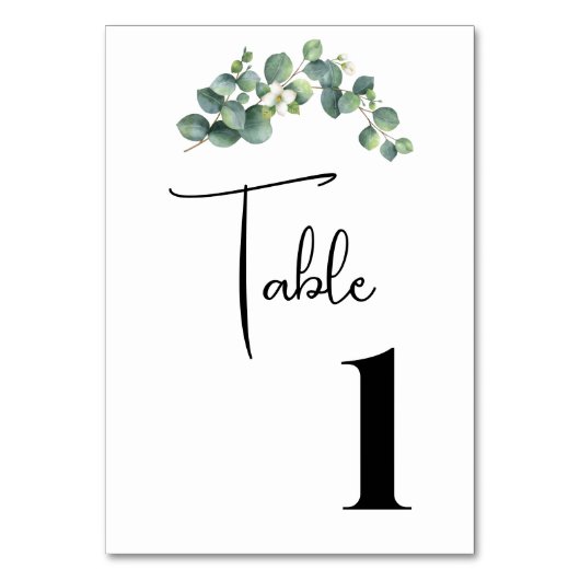 Cartes de Table de Mariage (Par défaut)
