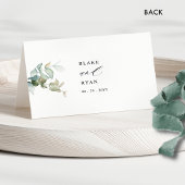 Cartes de Table de Mariage à la Verdure Élégante d