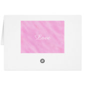 Cartes de table de mariage à l'aquarelle rose blus (Dos Horizontal)