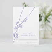 Cartes de table de mariage à marquer et plier soi- (Debout devant)