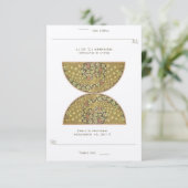 Cartes de table de mariage à marquer et plier soi- (Debout devant)