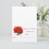 Cartes de table de mariage à marquer et plier soi- (Debout devant)