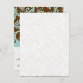 Cartes de table de mariage à monter et plier soi-m (Devant / Derrière)