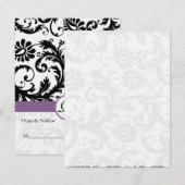 Cartes de table de mariage à plier et marquer soi- (Devant / Derrière)
