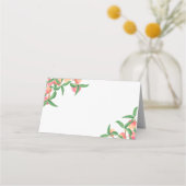 Cartes de table de mariage aux pêches (Dos)