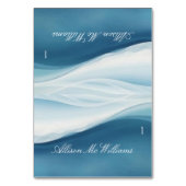 Cartes de Table de Mariage - Bleu Sérène (Par défaut)