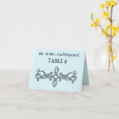 Cartes de table de mariage Cartes de placement (Fleur jaune)