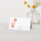 Cartes de table de mariage Citrus Cocktail (Dos)