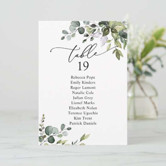Cartes de table de Mariage de table de tableau Rus (Debout devant)