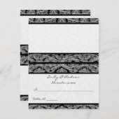 Cartes de table de mariage de tente de pli et de s (Devant / Derrière)