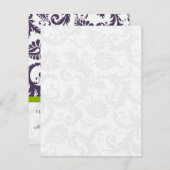 Cartes de table de mariage de tente de pli et de s (Devant / Derrière)