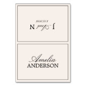 Cartes de table de mariage élégantes noir crème Ol (Par défaut)