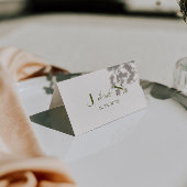 Cartes de table de mariage en ivoire vert olive Ol
