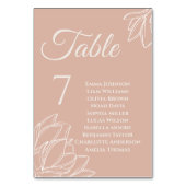 Cartes de Table de Mariage Fleurales Magnolia Plan (Par défaut)
