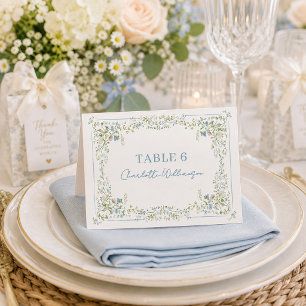 Cartes de table de mariage florales botaniques vin