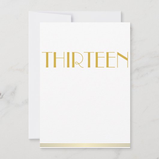 Cartes de table de mariage Gatsby le Magnifique do (Dos)