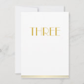 Cartes de Table de Mariage Gatsby le Magnifique Tr (Dos)