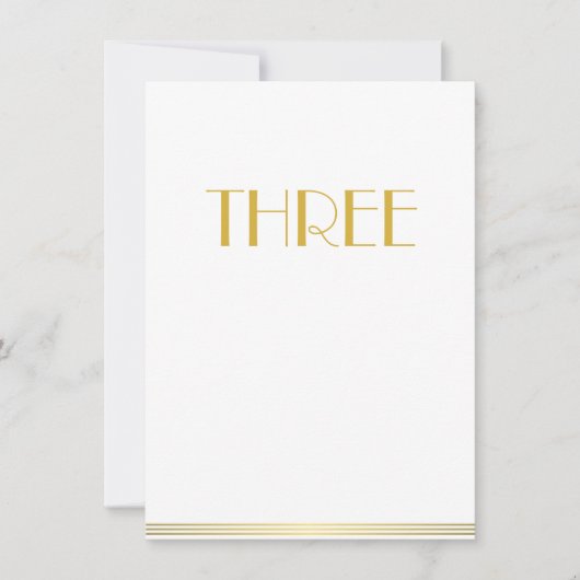 Cartes de Table de Mariage Gatsby le Magnifique Tr (Devant)