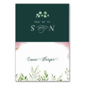 Cartes de Table de Mariage Imprimables en Feuillag (Par défaut)