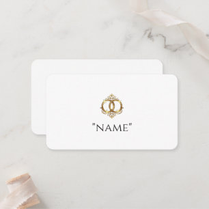 Cartes de table de mariage modernes