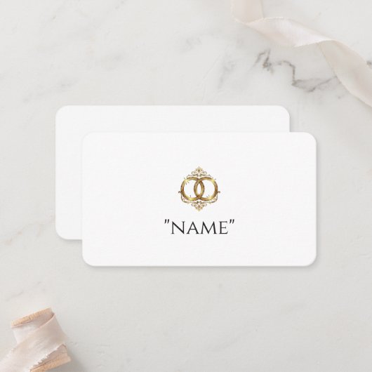Cartes de table de mariage modernes (Devant/Arrière en situation)