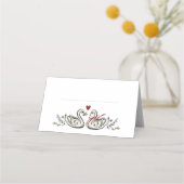 Cartes de table de mariage pour un charmant couple (Devant)
