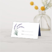 Cartes de table de mariage Simple Lavande (Devant)