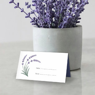 Cartes de table de mariage Simple Lavande