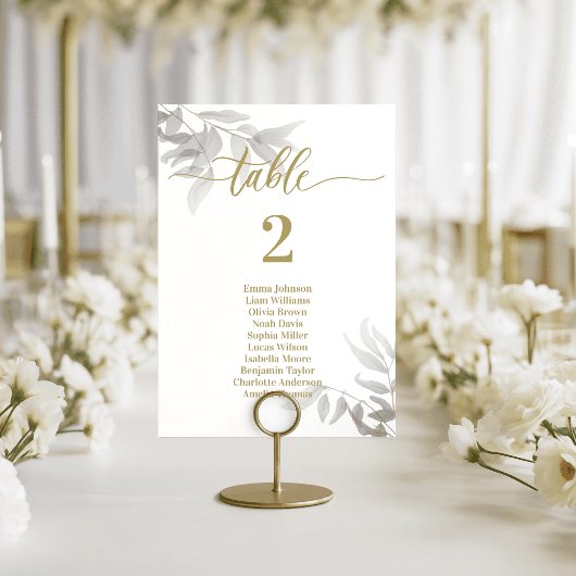 Cartes de Table de Mariage Vert Émeraude