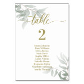 Cartes de Table de Mariage Vert Émeraude (Par défaut)