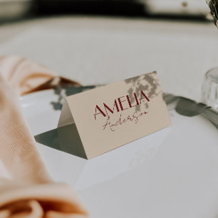 Cartes de table de mariage "Vieille fortune" à la 
