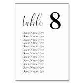 Cartes de Table de Plan de Siège de Mariage Minima (Par défaut)