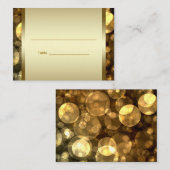 Cartes de table de réception Bat mitzvah Black Gol (Devant / Derrière)