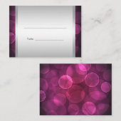 Cartes de table de réception de Bat Mitzvah rose c (Devant / Derrière)