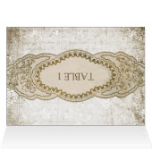 Cartes de table de réception de mariage floral vin (Intérieur Horizontal (haut))