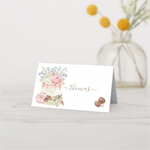 Cartes de table de Thanksgiving Citrouilles Rose I