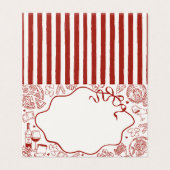 Cartes de table décoratives pour pâtes italiennes (Outside Unfolded)