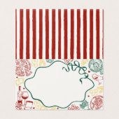 Cartes de table décoratives pour pâtes italiennes (Outside Unfolded)