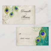 Cartes de table d'escorte - Ensemble de Mariages d (Devant / Derrière)