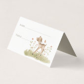 Cartes de table du Baby shower forestier (Back)