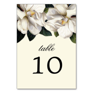 Cartes de table du Mariage botanique du sud de Mag