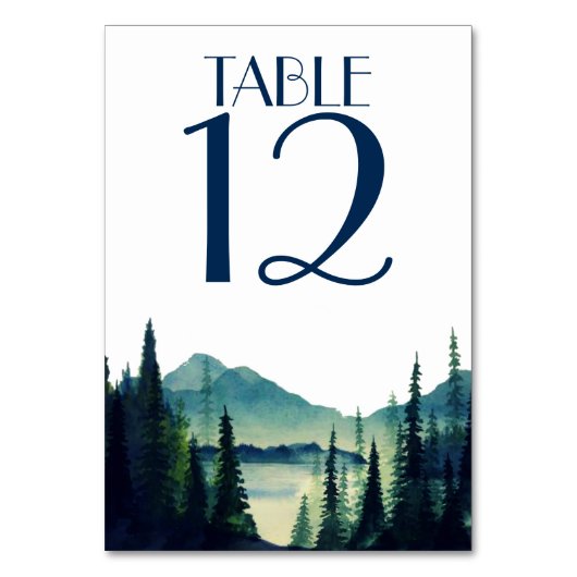 Cartes de table du Mariage de camping (Par défaut)