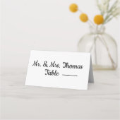 Cartes de table, élégante (Dos)