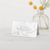 Cartes de table élégantes en marbre et Mariage de  (Dos)